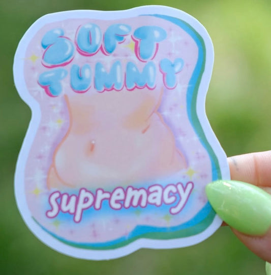 Soft Tummy Supremacy Sticker